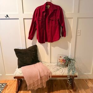 Cabela's Red Deerskin Soft Chamois Shirt